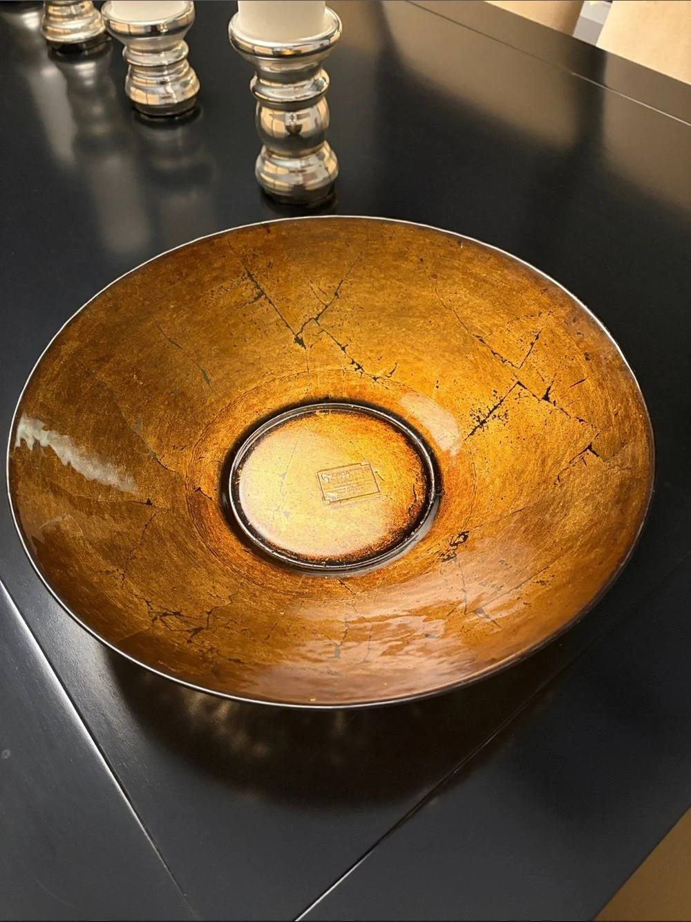 Z Gallerie Gold Decorative Bowl